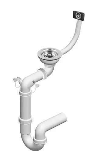 Кухонна мийка гранітна Rea North black плямиста ZLE-00125, Чорний - фото 5