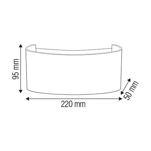 Світильник світлодіодний фасадний SMD LED "PROTON-8" 8W настінний - фото 2