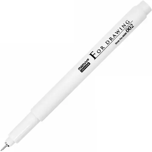 Мульти-лайнер Marvy 0.02 мм черный 4600-S   - фото 1