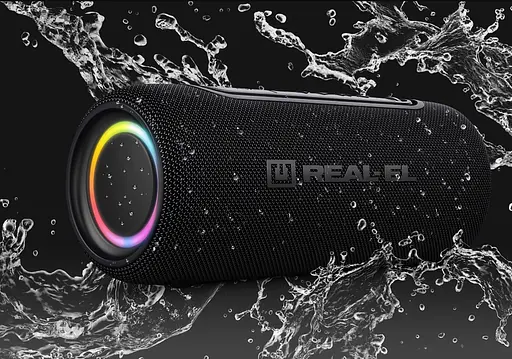Портативна колонка Real-El RX715 10W Bluetooth TWS, RGB, Black - фото 10