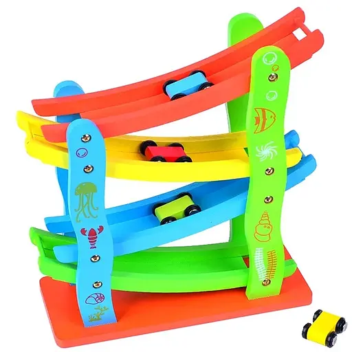 Деревянная игрушка трек Limo Toy MD 2688 с машинками