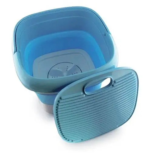 Складна силіконова міні пральна машина Maxtop MP-2690 переносна похідна портативна - фото 4