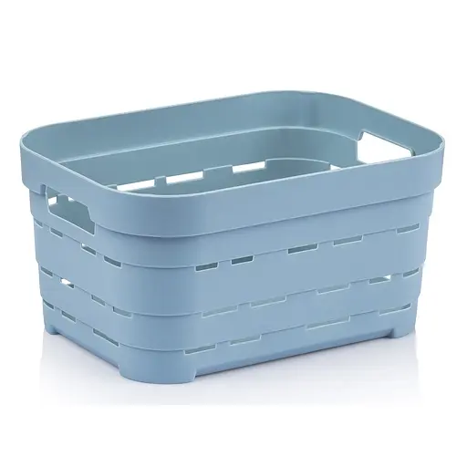 Корзина Idea Home Pyramid без крышки 10.8 л 36x24x16 см голубая (00616 Blue)