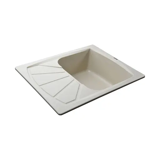 Гранитная мойка Globus Lux Tana слоновая кость 650x500 мм, Бежевый - фото 2