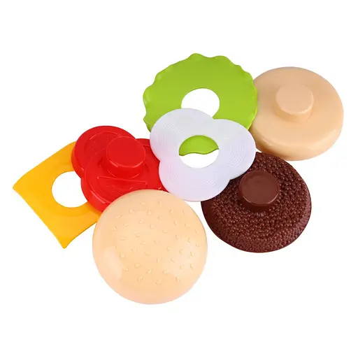 Дитяча іграшка "Гамбургер-пірамідка" ТехноК 8690TXK, 7 деталей - фото 5