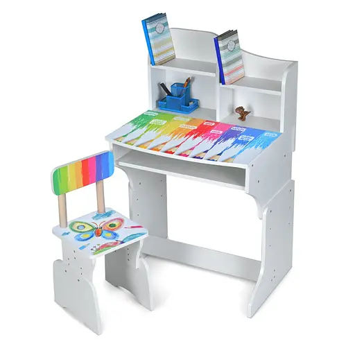 Дитяча парта M 904-8 висота 3 положення, зі стільчиком