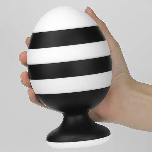 Анальна пробка LoveToy X-Missioner 14 см (чорно-білий) - фото 16