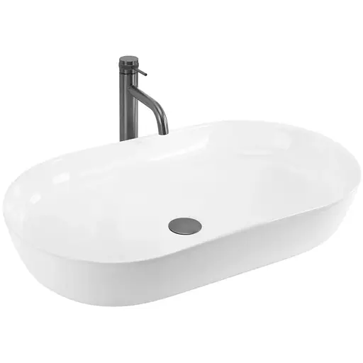 Умивальник Rea Cleo 71 white накладний REA-U6215, Білий - фото 1