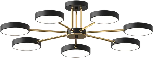 Люстра светодиодная акриловая Sirius B X13242/7 BK+FGD