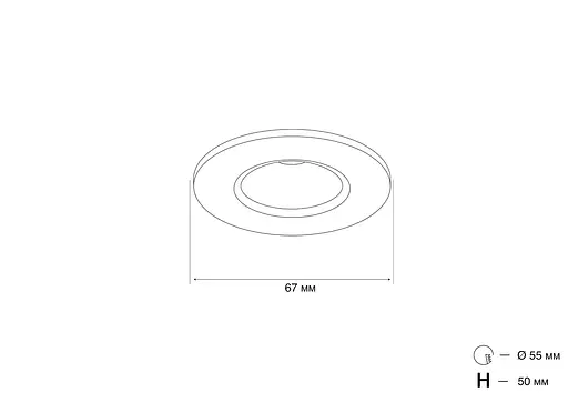 Точковий світильник MJ-Light SL7450-3W BK 3000K - фото 3