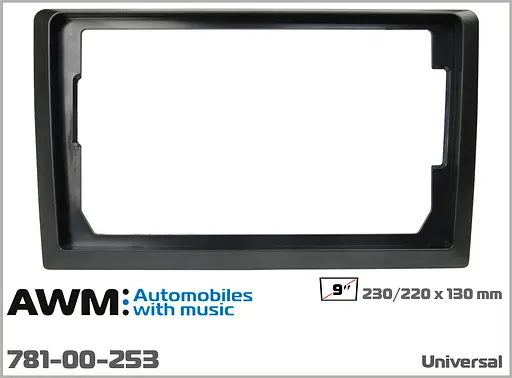 Рамка универсальная для перехода с 10,1" на 9" AWM 781-00-253 - фото 6