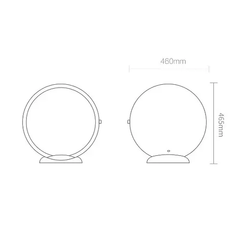 Дзеркало для макіяжу з LED-підсвіткою Jordan-Judy 18" (NV534) - фото 2