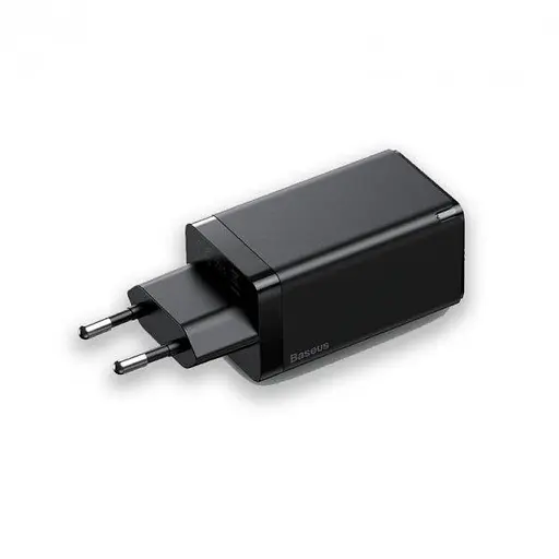 Зарядное устройство 65 W Baseus GaN 2C+U (BS-E915/CCGAN-B01) - фото 3