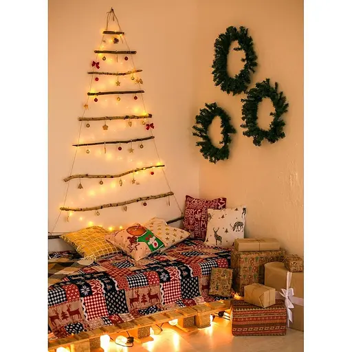 12 Комплектов светодиодных сказочных вагней с батарейным питанием — 7 футов 20 светодиодных светодиодных светильников и серебряной - фото 5