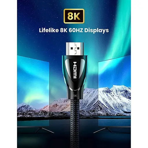 Кабель Ugreen HDMI to HDMI V2.1 8k Braided Cable 1m HD140/80401 [67500] - фото 8