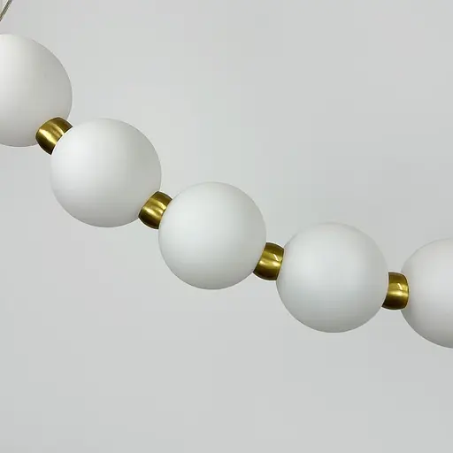 Світлодіодна дугова люстра PEARLIES на 11 білих кульок довжиною 95 см | Line F | Арт. SG45-950 AB - фото 4