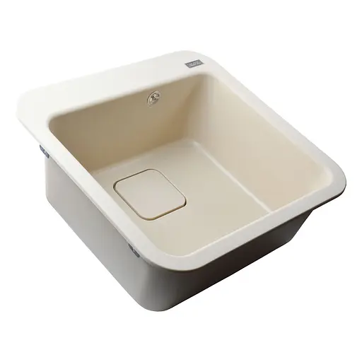 Гранитная мойка Globus Lux Barbora слоновая кость 510x510 мм, Бежевый - фото 3