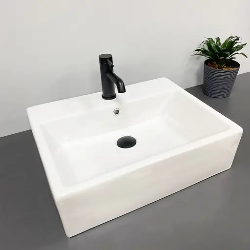 Умивальник VBI Teramo M white накладний підвісний VBI-014702, Білий - фото 3