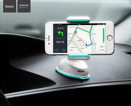 Автотримач для телефона HOCO CA5 Suction vehicle Holder Blue - фото 9
