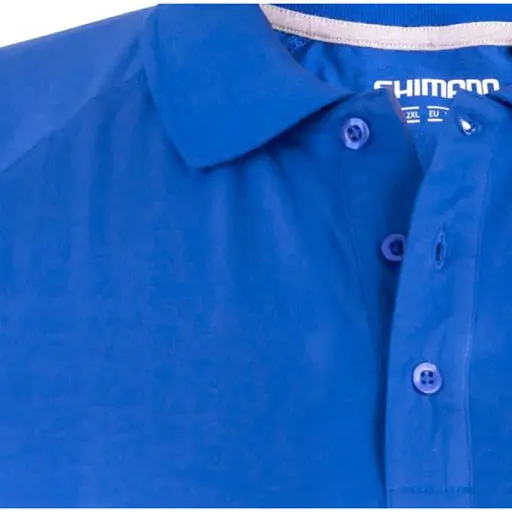 Тенниска поло Shimano Short Sleeve Polo Blue M - фото 2