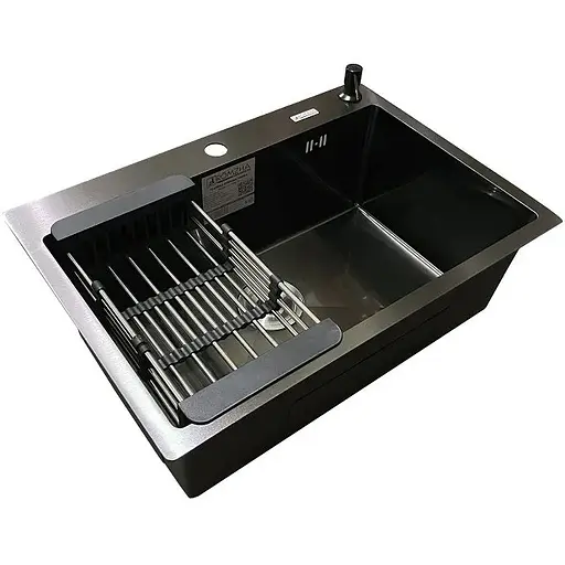 Кухонная мойка Romzha Arta U-600S BL - фото 4