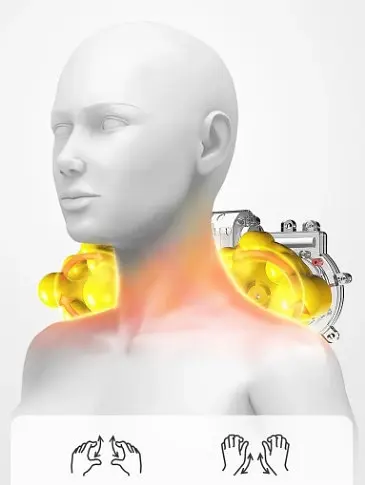 Роликовая массажная подушка Paradise G-23 (прогрев, ароматизация) Черный - фото 2