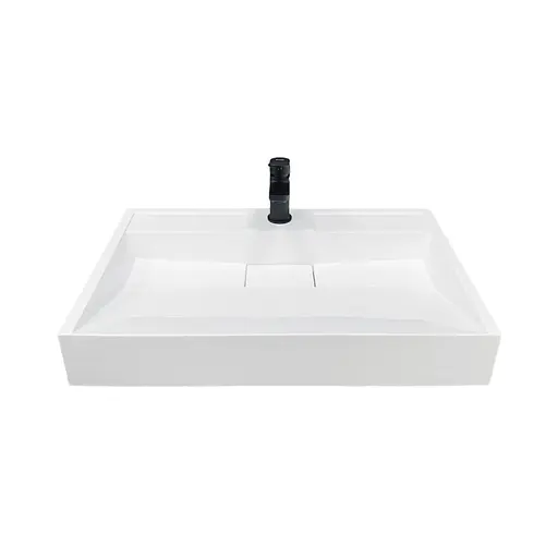 Раковина Adamant умывальник VISION искусственный камень прямоугольная - фото 5