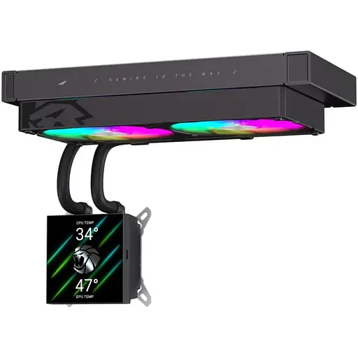 СВО GameMax Glacier 240 LCD Black (GLACIER 240 LCD BK) - фото 7