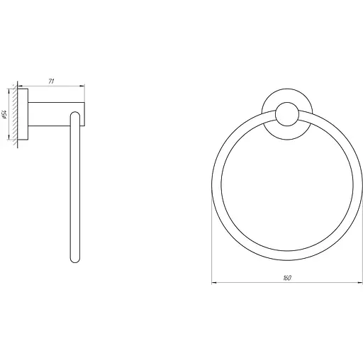 Полотенцедержатель Globus Lux SS 8407 - фото 2
