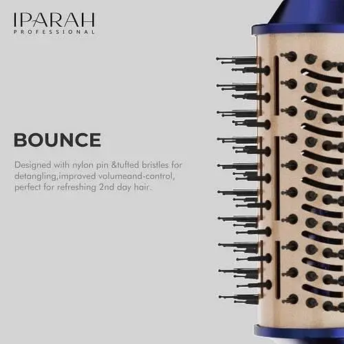 Фен-щетка мультистайлер IPARAH P-266G BLUE 4-в-1 для укладки волос, 4 насадки, 2 режима скорости, 2 уровня температуры - фото 3