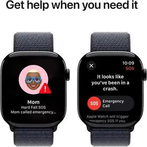 Смарт-годинник Apple Watch Series 10 GPS 46мм Jet Black Aluminum Case w. Ink Sport Loop (MWWR3) - фото 6