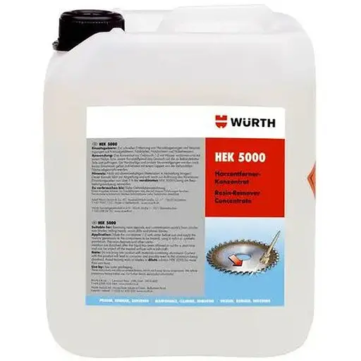 Очиститель смолы из пил Wurth НЭК 5000 канистра 5 л (0893611)