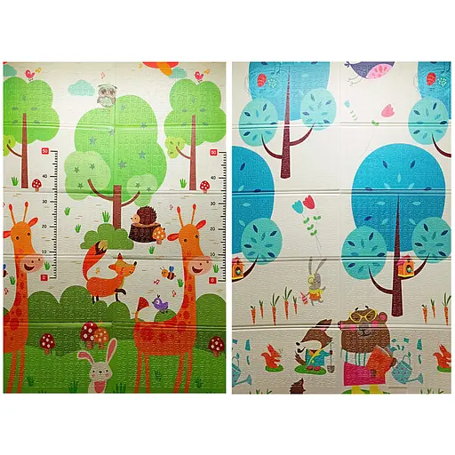 Детский Термоковрик двусторонний складной Bambi K6601-5, 180 х 120 х 0,8 см - фото 1