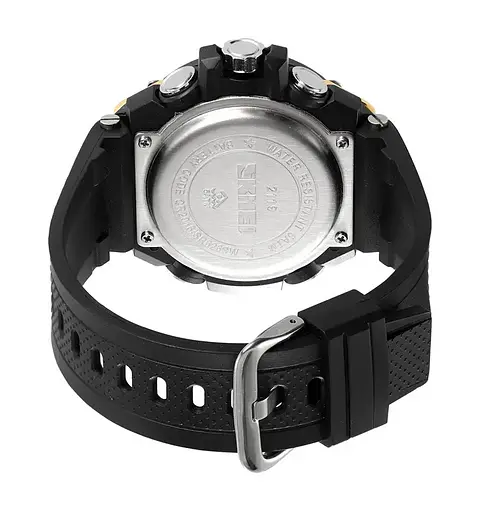 Годинник чоловічий наручний спортивний Skmei 2119 (Чорний з сріблястим) - фото 7