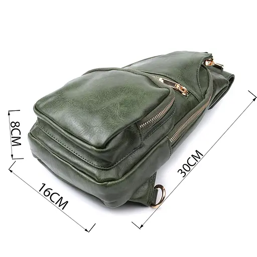 Женская слинг сумка Vintage через плечо из экокожи 16х30х8 см sum0026954 - фото 3