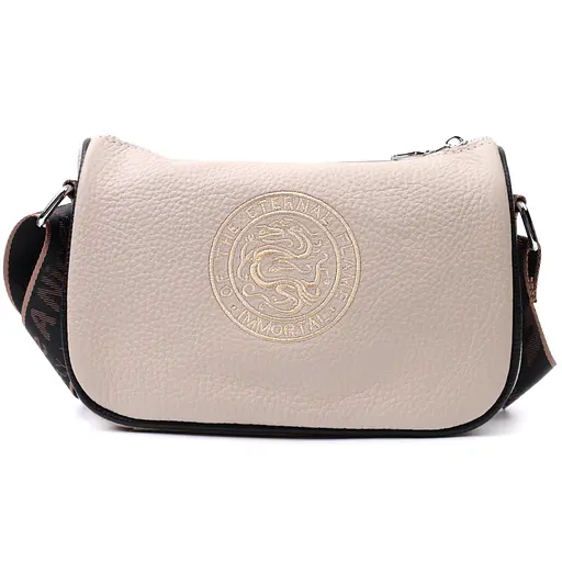 Сумка женская Vintage с вышивкой на лицевой стороне из натуральной кожи 22х14х8 см sum0027045 - фото 6