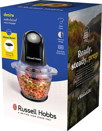 Кухонний подрібнювач Russell Hobbs Matte Charcoal Mini Chopper 27131-56 - фото 9