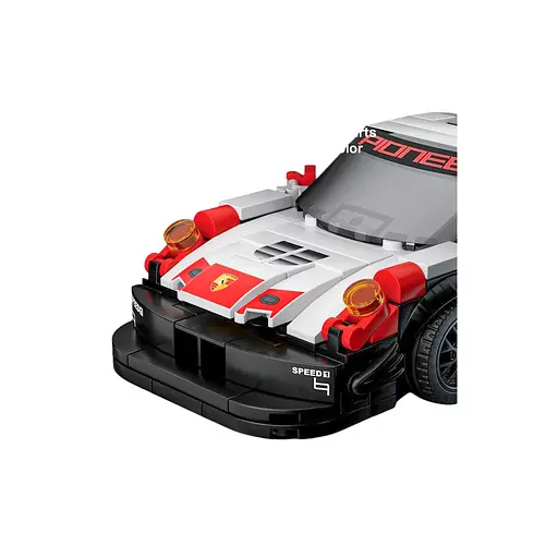 Конструктор дитячий спортивний автомобіль 349 шт білий - фото 5