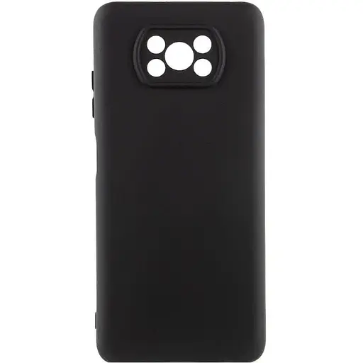 Чохол TPU GETMAN Liquid Silk Full Camera для Xiaomi Poco X3 NFC / Poco X3 Pro Чорний / Black