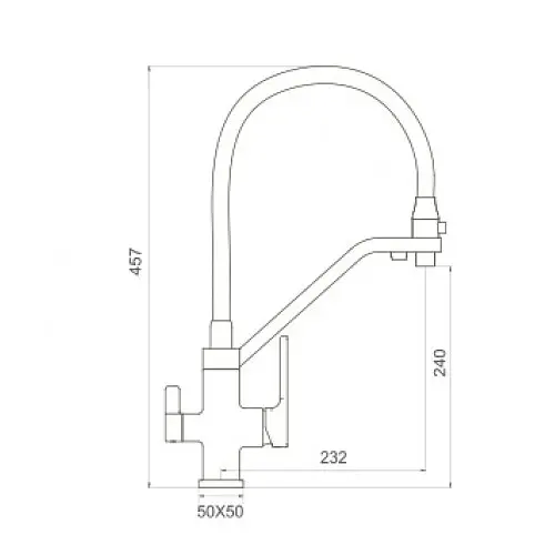 Змішувач для кухні Gappo G4317-6 - фото 2