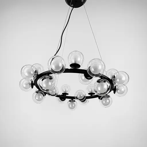 Подвесной светильник Bubble Round в черном корпусе Line.F 690/25 BK - фото 3