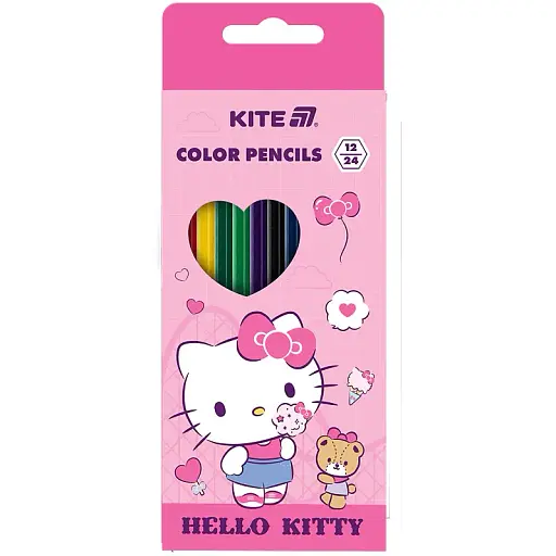 Олівці кольорові двосторонні Kite Hello Kitty 12 шт. (HK25-054-1)