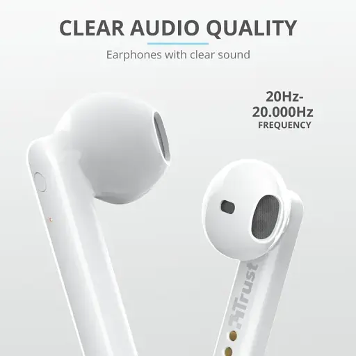 Наушники Trust Primo Touch True Wireless White - фото 10