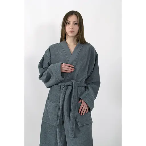 Халат-кімоно Lotus Home - Vera денім L/XL (svt-2000022350785) - фото 5