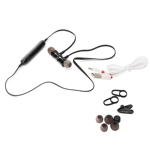 Бездротові навушники Awei Bluetooth A921BL, BT4.0, 55mAh, 4h, black - фото 2