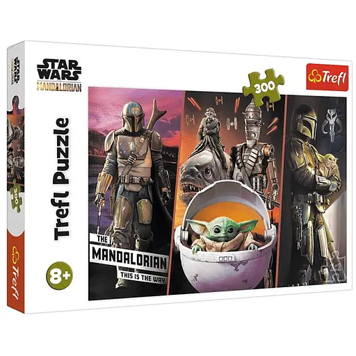 Пазл Trefl Таємничий Малюк Йода Мандалорець 300 ел. (23002) - фото 1