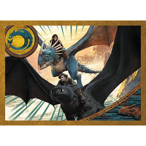 Пазл 4 в 1 Як приборкати дракона. Дні Дракона - 207 шт. TREFL 34678 - фото 2