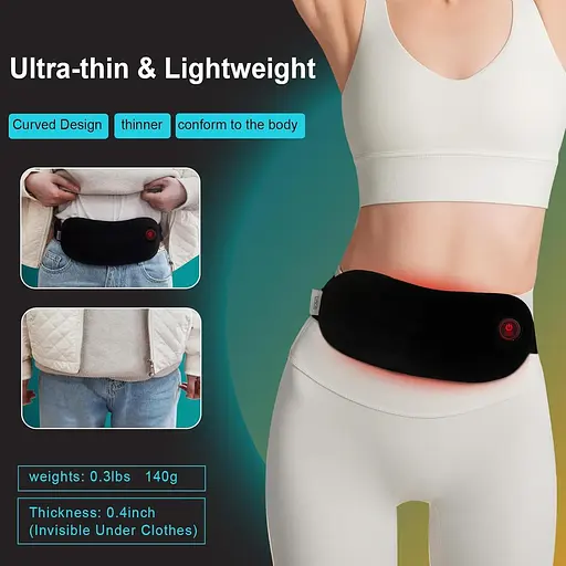 Портативна грілка Бездротова грілка для менструальних спазмів Теплова подушечка для менструального періоду Електрична - фото 5