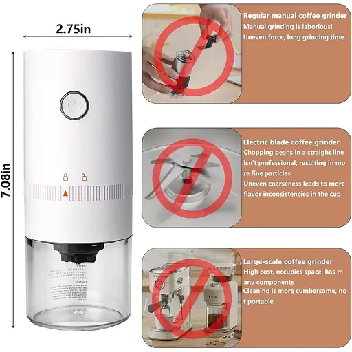 Портативна кавомолка Burr Small - фото 3