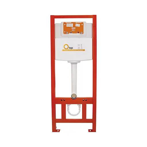 Набор: Qtap инсталляция 3 в 1 Nest QT0133M425 с панелью смыва квадратной QT0111M06028CRM + унитаз с сиденьем Crow QT05335170W - фото 7